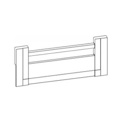 Raccords pour façade recoupable alu pour tiroir intérieur hauteur 144 - argent - HETTICH