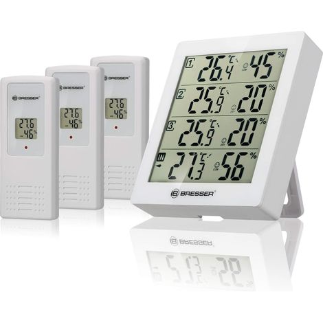 BRESSER Termoigrometro, bianco, 10,5 x 2,5 x 12 cm (1/4)