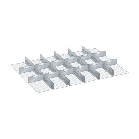Einteilungsmaterial-Set 54x36E BxTxH 918x612x75 Schlitzwände u.Trennbleche LISTA (1/4)