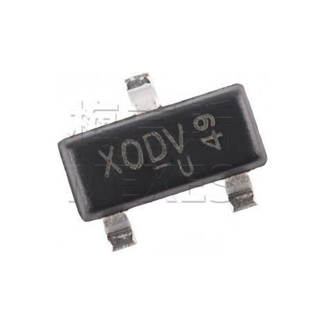 UMW AO3400A surface mount MOSFET in SOT-23 package, N-channel MOSFET chip, electronic component, 5 units.