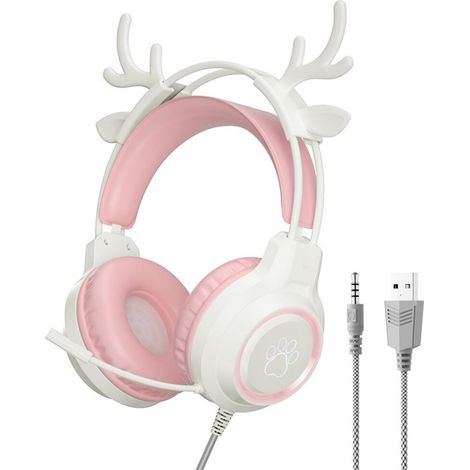 Casque audio Bluetooth enfant avec micro, écouteurs sans fil licorne fille pour école et jeux (1/4)