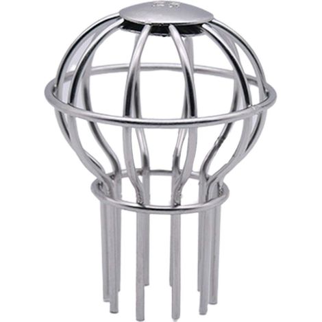 Crépine de gouttière en acier inoxydable, anti-colmatage, empêche les feuilles et les débris de pénétrer, outil de nettoyage pratique - 38 mm