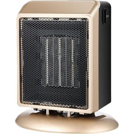 Chauffage céramique PTC 900 W, double réglage de la chaleur, chauffe-pieds sous le bureau avec protection anti-basculement, chauffage d'appoint à économie d'énergie pour la maison, le bureau, la salle (1/4)