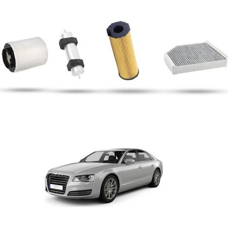Kit Tagliando 4 filtri compatibile con Audi A8 (4H) 4.2 TDI 283kw dal 2013 (1/5)