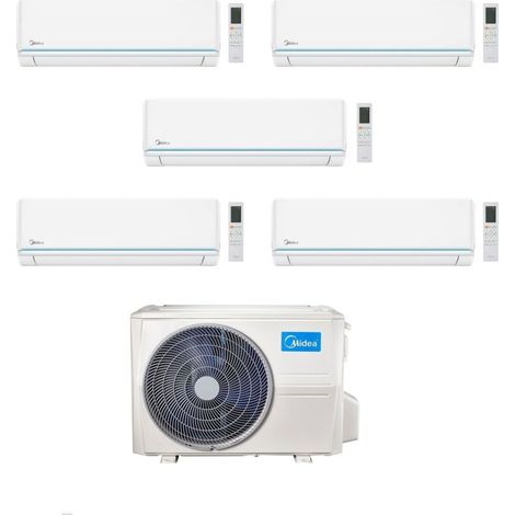 Midea Climatizzatore Penta Split serie Evolution 9+9+9+9+9 con M5OE-42HFN8-Q Inverter R 32 Wi-Fi Classe A++