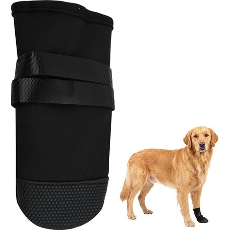 Chaussette Chien Protection Plaie, S/M/L/XL, Antidérapantes et Imperméables, Chaussons Chaussures Chien Sangles, Botte Chiot Petits Moyens Blessures, Randonnée Intérieur (1/5)