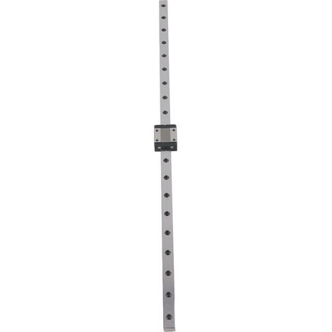 Glissière linéaire MGN12 500 mm, guide de précision pour machines automatisées, coulisseau à billes, course 500 mm, rail de translation robuste pour équipements industriels. (1/5)