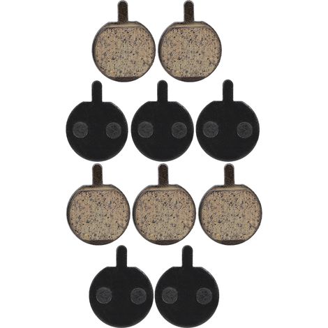 5 paires de plaquettes de frein à disque de rechange en résine semi-métallique pour vélo de montagne (1/3)