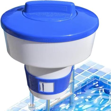 Extra großer schwimmender Chlortablettenspender Pro für Pool und Spa, 17,8 cm, 200 g Fassungsvermögen, Schwimmbecken, Wasserpark, Spa