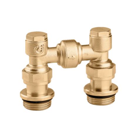 By-pass différentiel pour les collecteurs coplanaires séries 356 et 357. Caleffi 356050 3/4"M (1/3)