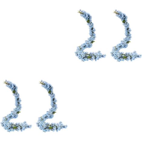 Lot de 2 Guirlandes de Fleurs Artificielles Réalistes Vigne de Fleurs Décoration Dintérieur Décoration de Mariage Tissu en Soie Tenture Murale 2 Pièces (1/5)