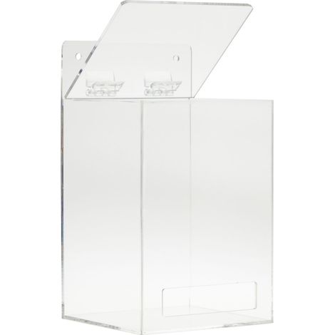Dispensador de pared, Acrílico, Redecillas para el cabello, Cubrezapatos, Guantes, Baño (1/5)