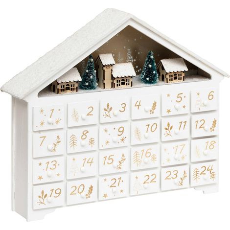 Calendario casa dell avvento blc h33 - Feeric lights & christmas
