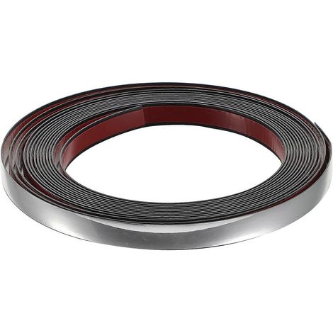 Bande d'étanchéité en PVC imperméable, ruban adhésif pour joints muraux-500X1.1CM-Silver (1/3)