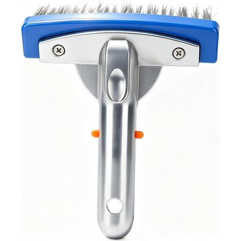 5in Stainless Steel Wire Pool Seaweed Cleaning Brush Broom Floor Wall Brushes Head (1/5)