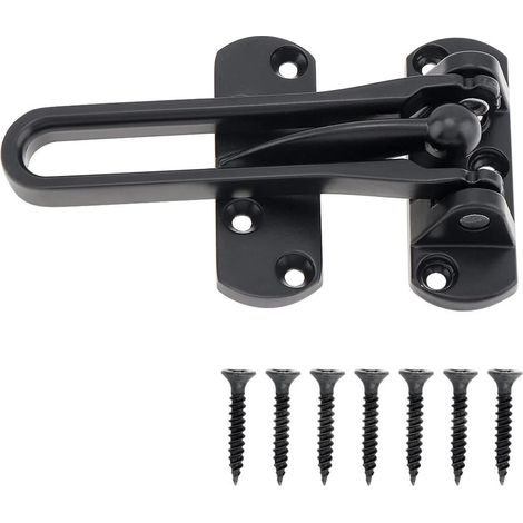 Shine Home Serrure de porte  pour la sécurité de la maison, protection de porte à barre pivotante, serrures de porte d'entrée, serrure de porte de sécurité secondaire pour enfants, maison, hôtel, appa
