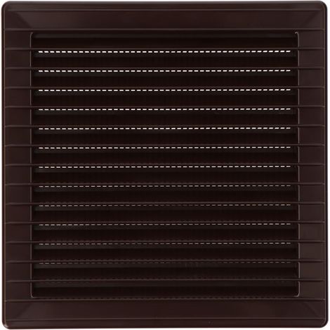 Grille Aération Carrée Moustiquaire Aération Encastrée Abs Brun Anti-insectes - Edm (1/3)