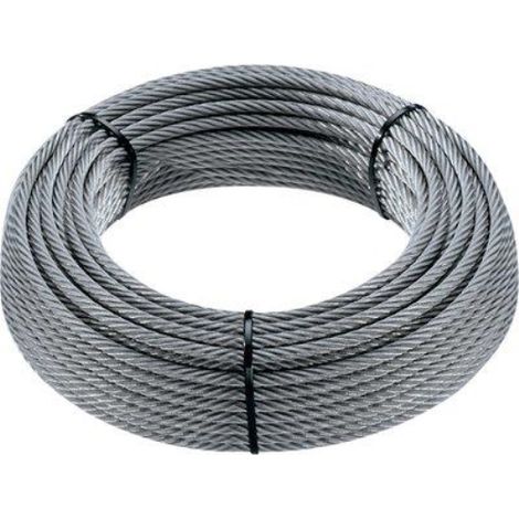 Fune acciaio zincata maxiroll d.mm  6 l. mt 100