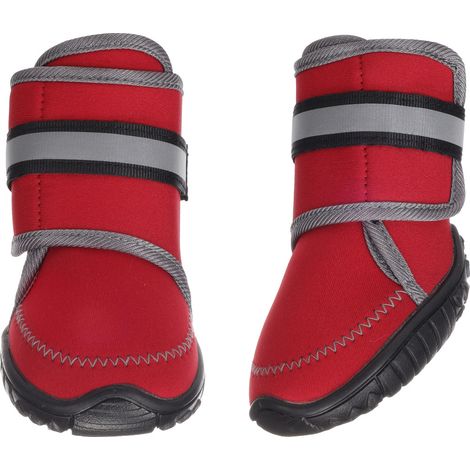 Chaussures Kajan Rouge XL 9.3 x 7.5 cm. 2 pièces pour chien - Flamingo
