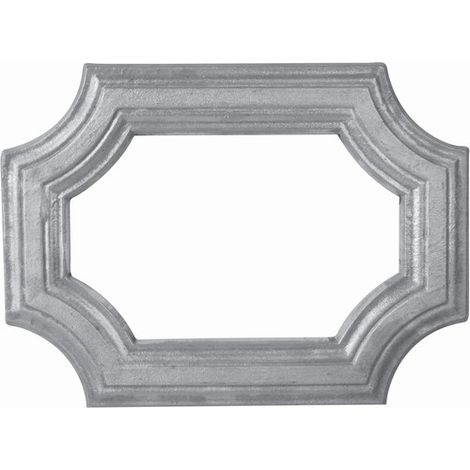 Cadre décoratif mouluré en aluminium - Longueur 300mm Hauteur 218mm avec plat de 45x10mm - À souder ou visser - DECO FER FORGE (1/3)