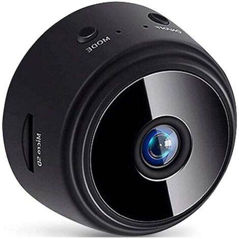 Bricoomarket – Mangeoire à oiseaux avec caméra extérieure – Nichoir WiFi 720P – Vision nocturne – Pour fixation sur arbre ou mur – Noir