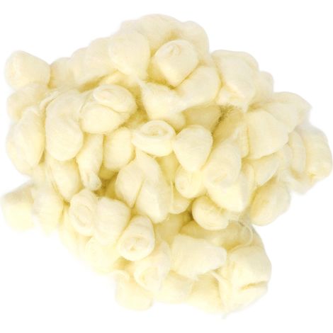 Boule de coton pour hamster, douce et chaude pour l'hiver, idéale pour les petits animaux comme le hamster syrien et le chinchilla (jaune). (1/5)