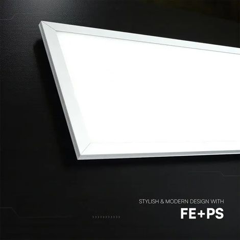 V-TAC VT-6147 PANNELLO LED RETTANGOLARE 120X30 40W SMD CHIP CREE 2IN1 A SUPERFICIE E INCASSO 4000K 6500K (1/5)