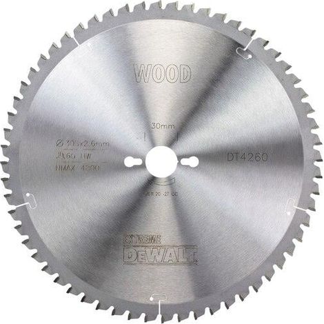 DeWalt DT4260-QZ 305mm x 30mm x 60T Extreme Mitre Saw Blade