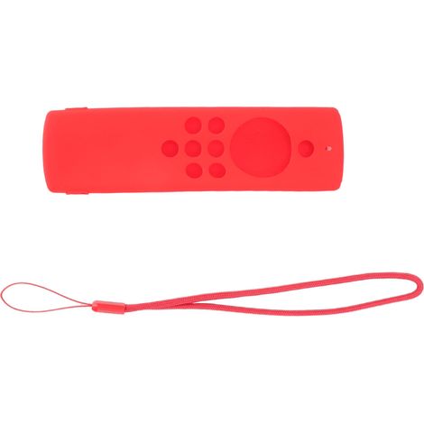 Étui de protection en silicone pour télécommande Fire TV Stick Lite rouge, lavable et antichoc. (1/5)