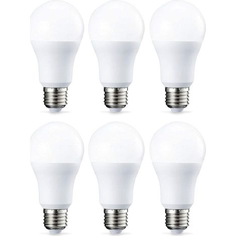 6er-Pack LED-Lampen, E27-Schraubsockel, 10 W (entspricht 75 W), warmweiß, nicht dimmbar (1/4)
