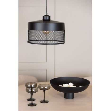 Toulon éclairage lampe pendentif 33x33x24cm noir. (1/4)