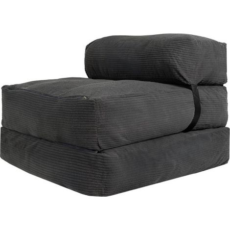 Chauffeuse 1 place - 70 x 190 cm Gris foncé Bananair