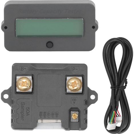 Moniteur de batterie étanche ABS 80V 50A, protection anti-inversion, câblage facile, voltmètre de sécurité pour batterie (1/5)