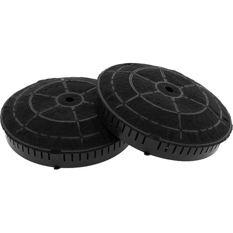 Filtro a carbone AllSpares (2 pz.) per cappe aspiranti adatte, tra le altre, a AEG-Electrolux Tipo 57 / Elica CFC038668 / Whirlpool 484000008824 / Ikea AMC072 e Bosch Siemens 00665713/665713 (Ø173mm) (1/5)