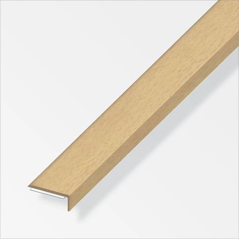 profilo di chiusura per angoli pvc 25x8 faggio - 1 metro.