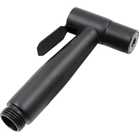 Douchette Toilette Douche Robinet Wc - Pièce Rechange En Acier Inoxydable 304, Hygiène Et Nettoyage Des PoêLes De Lit, Pour Cuisine, Douche, Salle Bain, Noir (Tête Pulvérisation Uniquement) (1/5)