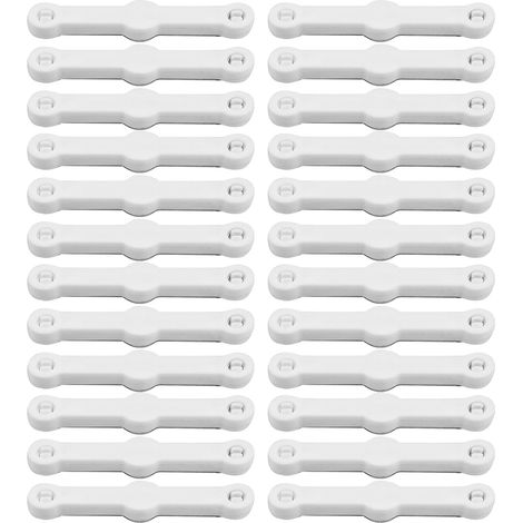 24 Stück Moskitonetz-Fensterclips, Fenstergitterbefestigungen, Fenstergitterclips, kein Bohren erforderlich, für Insektennetze (1/5)