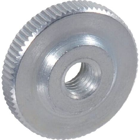 Tuerca plana moleteada M8 zincada UNIVERSAL 4678