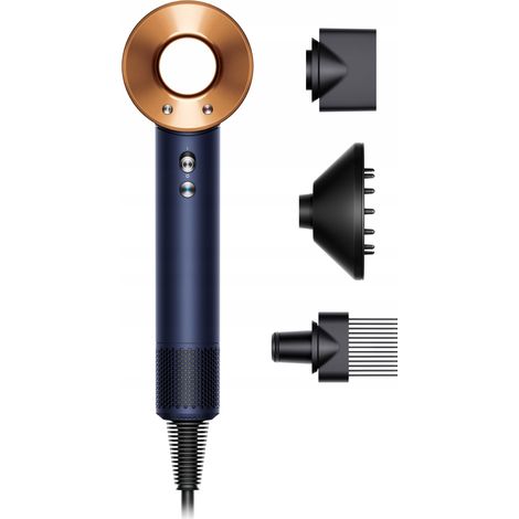 DYSON Supersonic Haartrockner für lockiges und krauses Haar, Preußischblau-Kupfer, 1600 W, 1 Stück.