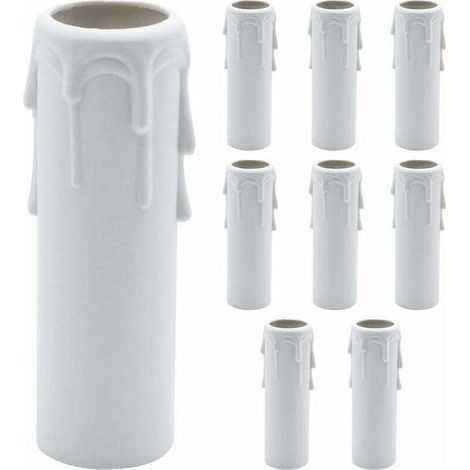 Cache-Bougies Résistants à la Chaleur - Lot de 9 Pièces, Longueur 100 mm, Diamètre Intérieur 25 mm - (1/5)