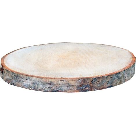 Birkenholzscheiben rund 100% Natur 35-38 cm Ø Deko Holz Holzdeko Baumscheibe