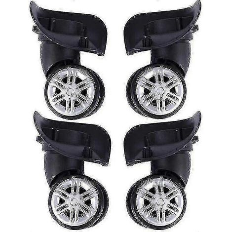 Roues de rechange universelles pour valises, kit de réparation pour roues gauche et droite (2 pièces). (1/5)