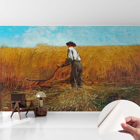 Papier peint adhésif autocollant pour salon chambre à coucher tendance et originale Moisson au soleil 416x254 cm (1/5)