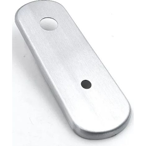 PLACCA GPB CON FORO D.10 X CILINDRO C-POMOLO INT.85 CROMO SATINATO (1/3)