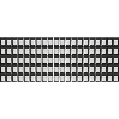 Lot de 100 sachets refermables anti-odeurs holographiques avec fenêtre transparente pour gloss à lèvres noir (1/5)