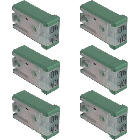 40A 32V Mini fusible de boîte de type mcase de voiture de fente Kit (6 pièces, 40A) (1/5)