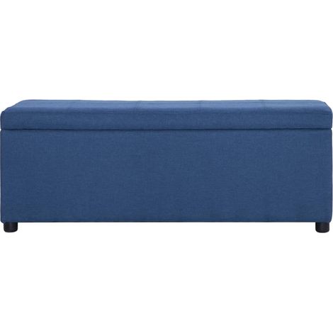 Maison Exclusive - Bank mit Staufach 116 cm Blau Polyester