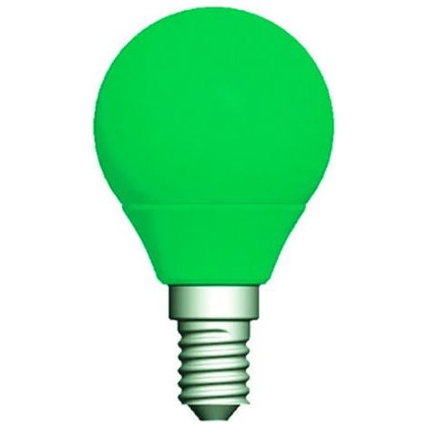 Trade Shop - E14 MINI GLOBE LED-LAMPE 220V FARBE GRÜN BLAU LILA WEISS WARM KALT 2W -