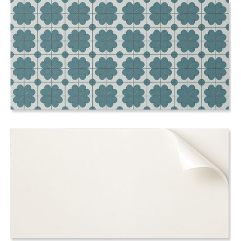 Panel de vinilo autoadhesivo para habitaci贸n de adolescente, 100x50 cm, con estampado floral en composici贸n.