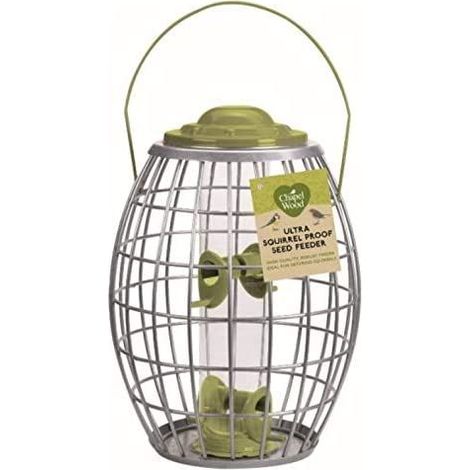 Bird Seed Feeder, Light Weight Wild Garden Bird Feeding Station, Ideal for Wild Bird Seed (Large Squirrel Guard Feeder - for Bird Seed)